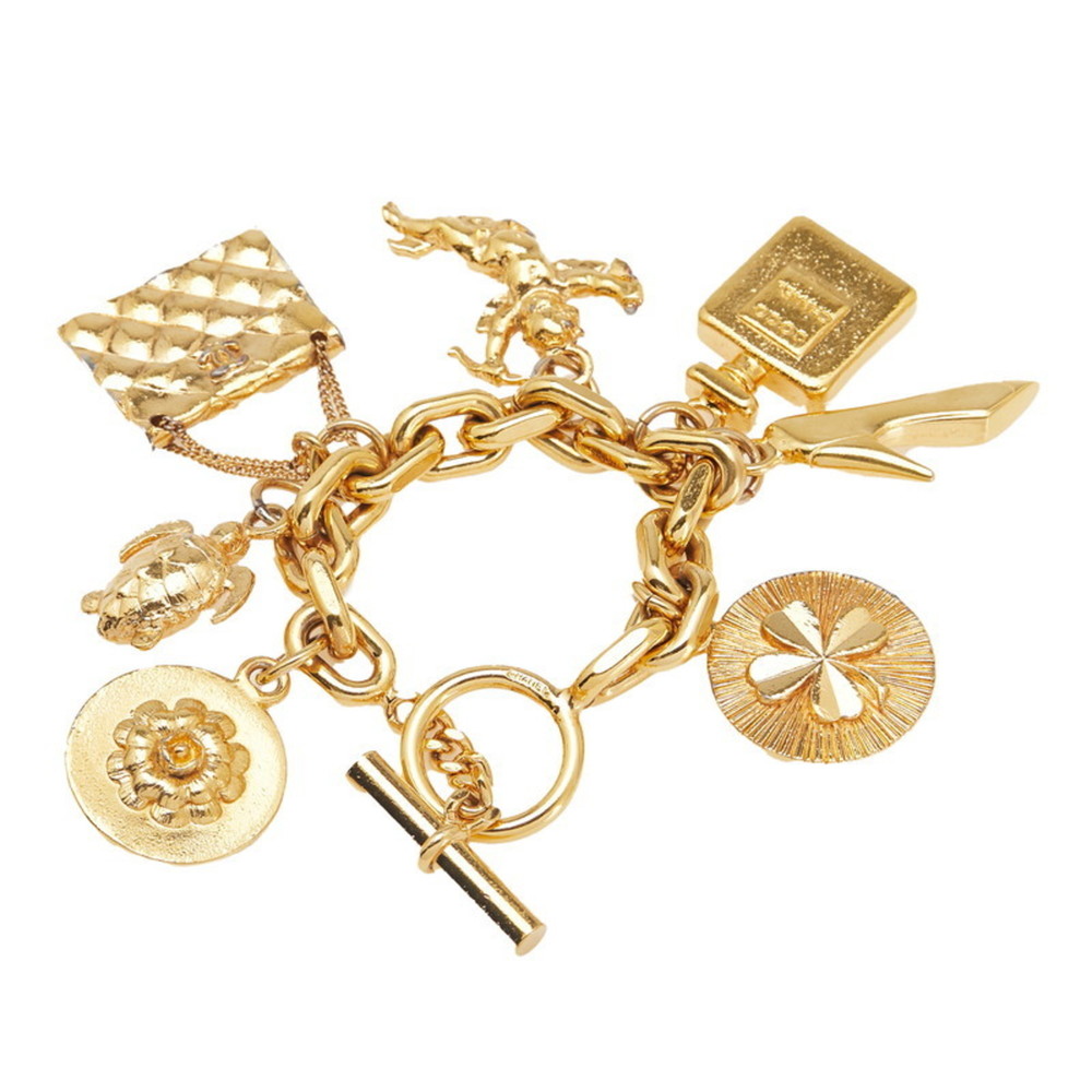 CHANEL Icon Charm Bracelet, Gold Plated, Women's - Picture 3 of 7
